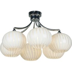 Люстра потолочная Lussole GRLSF-7203-06 CESANO IP21 под лампы 6xE27 60W Люстра потолочная Lussole GRLSF-7203-06 CESANO IP21 под лампы 6xE27 60W