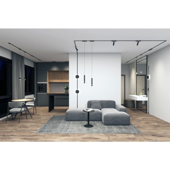 DK5315-BK Трековый магнитный светодиодный светильник Denkirs AIR 48V CRI95+ 3000К 277Лм 24° 5Вт