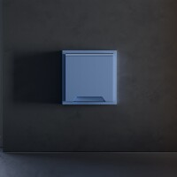 Накладка для розетки с заземлением, защитными шторками и крышкой, S70 (деним)