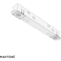 Коннектор питания прямой для всех шин Maytoni Exility TRA034PC-42W Коннектор питания прямой для всех шин Maytoni Exility TRA034PC-42W