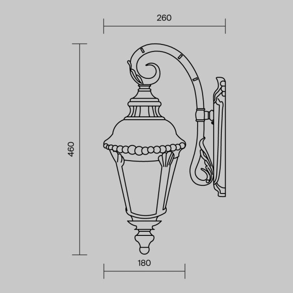 Уличный настенный светильник Maytoni O029WL-01BZ Goiri IP44 под лампу 1xE27 60W