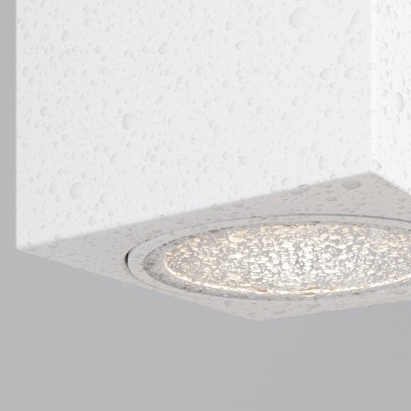Maytoni Block O507WL-L10W3K Уличный белый настенный светильник, фасадное бра, архитектурный наружный, свет вверх и вниз, COB LED 10Вт 3000K 800Лм CRI80 95° IP65 220В, светодиоды Bridgelux, -40...+50°C