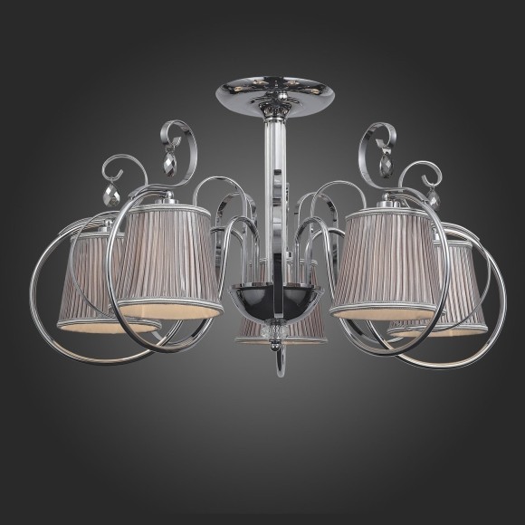 SL177.102.05 Светильник потолочный Хром/Серебристый E14 5*40W AZZURRO