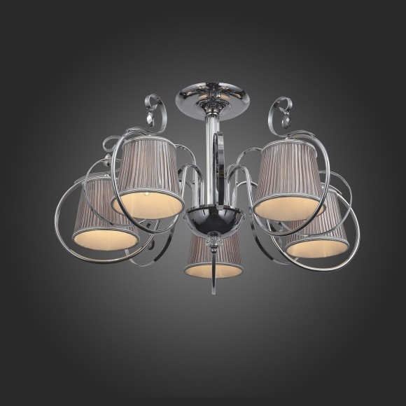 SL177.102.05 Светильник потолочный Хром/Серебристый E14 5*40W AZZURRO