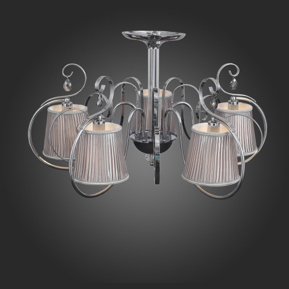 SL177.102.05 Светильник потолочный Хром/Серебристый E14 5*40W AZZURRO