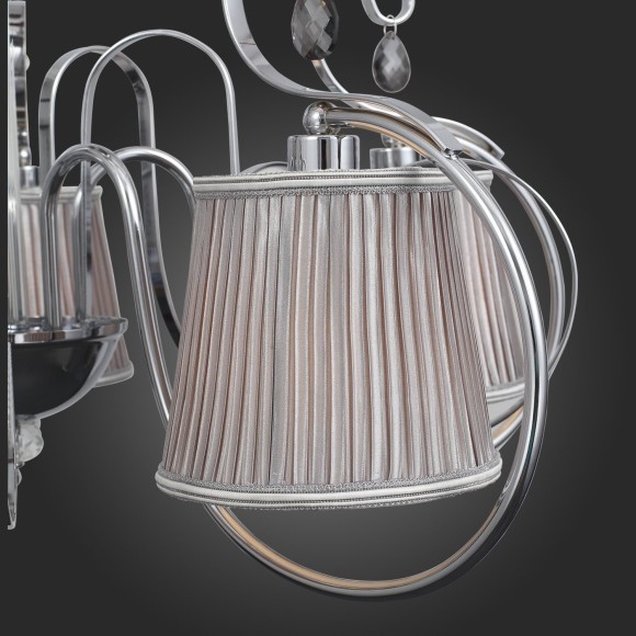 SL177.102.05 Светильник потолочный Хром/Серебристый E14 5*40W AZZURRO