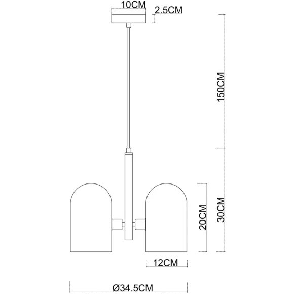 Подвесной светильник с 3 стеклянными плафонами и лампами E14 Arte Lamp CASSEL A5454SP-3PB