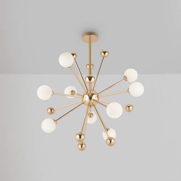 Люстра потолочная Freya FR5200PL-09FG Planets под лампы 9xG9 40W Люстра потолочная Freya FR5200PL-09FG Planets под лампы 9xG9 40W