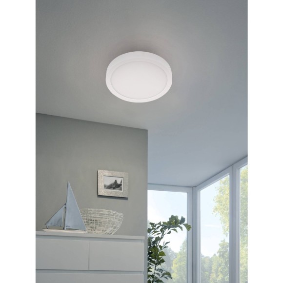 30891 Накладной светильник FUEVA 5, LED 20,5W, 2500lm, IP44, H28, Ø285, сталь/пластик, белый
