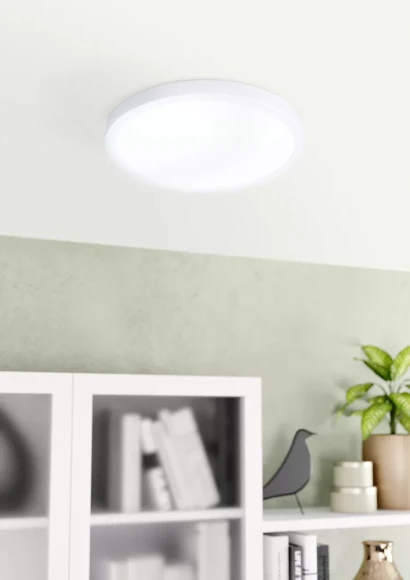 Накладной светильник EGLO FUEVA 5 30891 со встроенным LED 20,5Вт, 4000К, 2500Лм, подключение 220В, IP44, диаметр 285 мм, высота 28 мм