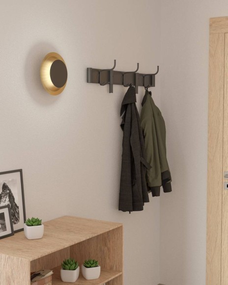 900988 TOCINA Светодиодное бра настенное, 11Вт, 1300Лм, 3000К, сталь брашированная черный