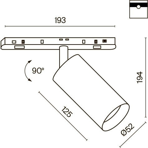 TR032-4-12W3K-M-DS-B Трековый магнитный SMART (App, Bluetooth Mesh, Алиса) светодиодный светильник Maytoni Exility CRI90+ 2700-6000К 900Лм 36° 12Вт