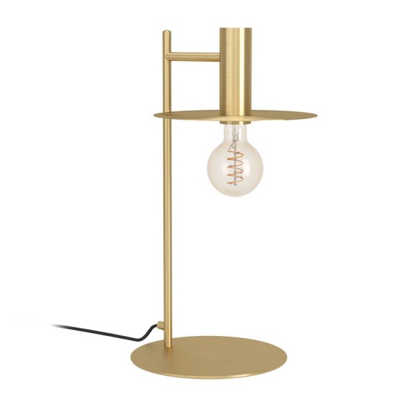 900734 Настольная лампа ESCANDELL, 1X40W (E27), H470, сталь, черный, матовая латунь