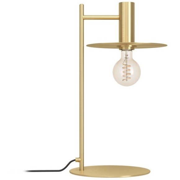 900734 Настольная лампа ESCANDELL, 1X40W (E27), H470, сталь, черный, матовая латунь