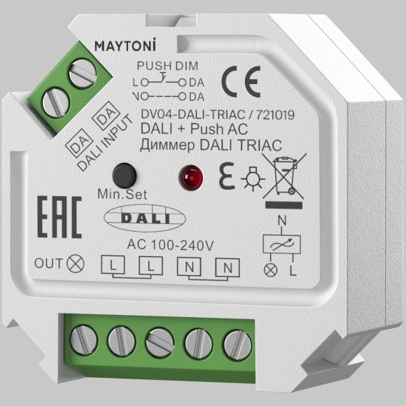 Диммер DALI DT6 TRIAC 230VAC 721019 Диммер DALI DT6 TRIAC 230VAC 721019