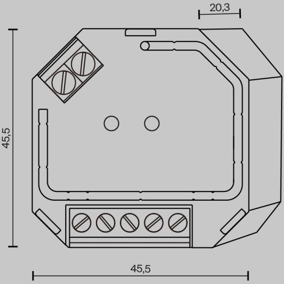 Диммер DALI DT6 TRIAC 230VAC 721019 Диммер DALI DT6 TRIAC 230VAC 721019