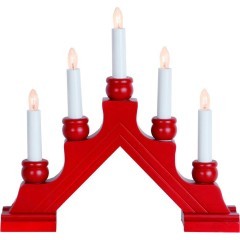 275-45 EGLO KARIN Люстра потолочная с 5 лампами E27, 15Вт, механический выключатель, красное дерево, белый пластик