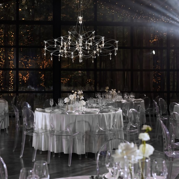 10590/1000 Silver Asfour Loft It MIRA Подвесной светильник, LED 24 Вт, 3000 К, 2880 Лм, серебряное металлическое основание, прозрачные хрустальные элементы 10590/1000 Silver Asfour Loft It MIRA Подвесной светильник, LED 24 Вт, 3000 К, 2880 Лм, серебряное металлическое основание, прозрачные хрустальные элементы
