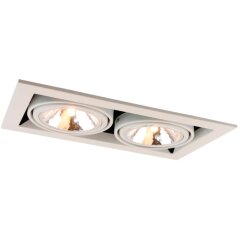 Встраиваемый светильник Arte Lamp A5949PL-2WH CARDANI SEMPLICE под лампы 2xG9 40W Встраиваемый светильник Arte Lamp A5949PL-2WH CARDANI SEMPLICE под лампы 2xG9 40W