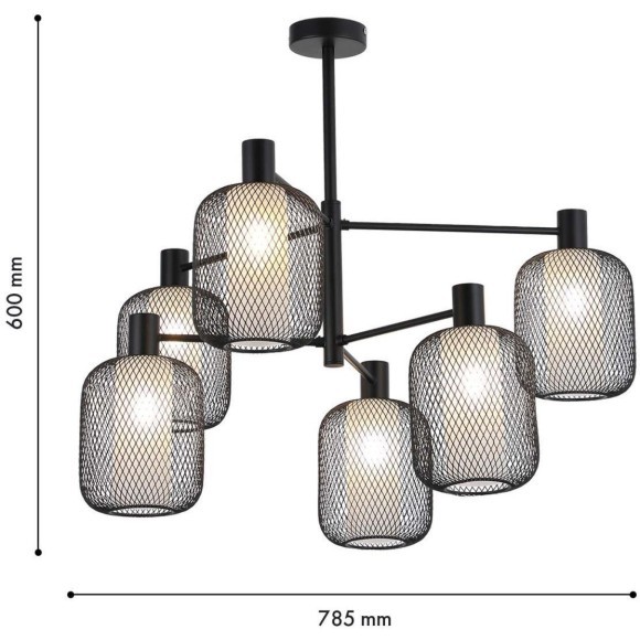 Потолочная люстра Tokri 4602-6C Потолочная люстра Tokri 4602-6C