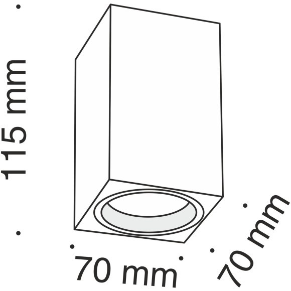 Накладной потолочный светильник Maytoni C011CL-01W FOCUS под лампу 1xGU10 50W