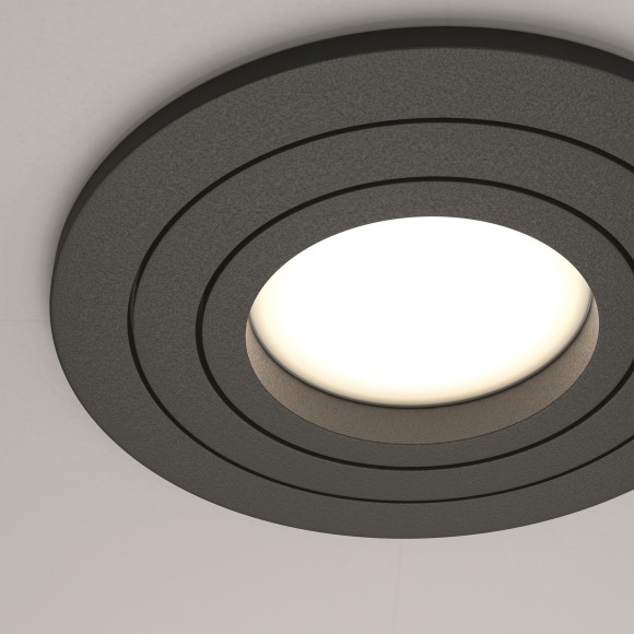 Встраиваемый светильник Maytoni DL023-2-01B Atom под лампу 1xGU10 50W Встраиваемый светильник Maytoni DL023-2-01B Atom под лампу 1xGU10 50W