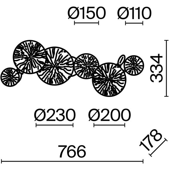 Настенный светильник (бра) Maytoni MOD082WL-04G