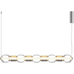 Подвесной светодиодный светильник с оранжевыми стеклянными плафонами LED 45Вт RA80 2500лм 3000К Maytoni Ritmo MOD381PL-L45CH3K Подвесной светодиодный светильник с оранжевыми стеклянными плафонами LED 45Вт RA80 2500лм 3000К Maytoni Ritmo MOD381PL-L45CH3K