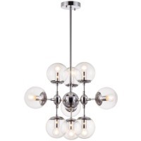 Люстра на штанге Freya FR5596PL-09CH Richard под лампы 9xE14 60W