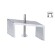 Кронштейн для крепления шин в гипсокартон Arte Lamp A420005 Кронштейн для крепления шин в гипсокартон Arte Lamp A420005