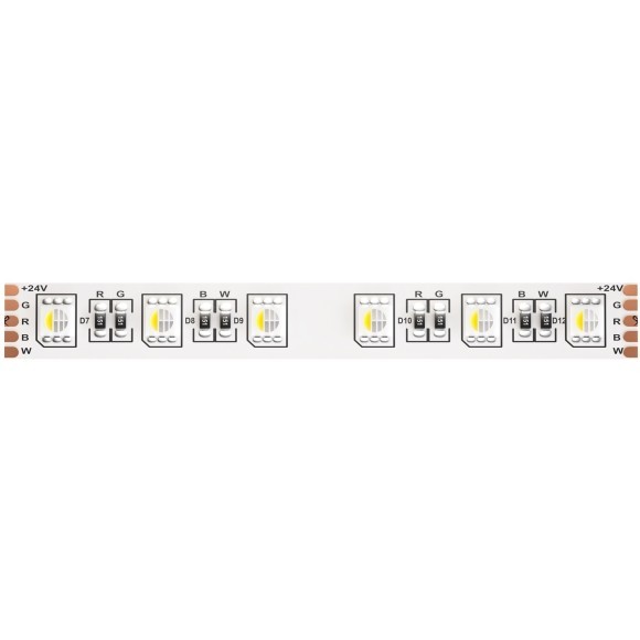Светодиодная лента 24В 5050 19,2Вт/м RGBW 4000K 5м IP20 арт.10180