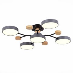 SLE6006-702-05 Светильник потолочный Серый/Серый LED 5*12W 3000K/4500K/6000K FAEMA SLE6006-702-05 Светильник потолочный Серый/Серый LED 5*12W 3000K/4500K/6000K FAEMA