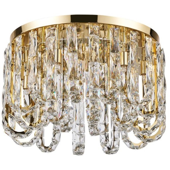 Люстра потолочная хрустально-золотая под лампы G9 Favourite 4721-12C