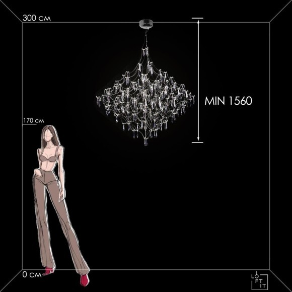 10259/1200 Silver Asfour Подвесной светильник LOFT IT Mira 10259/1200 Silver Asfour Подвесной светильник LOFT IT Mira