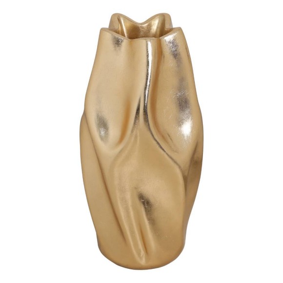 428309 DUNNAMORE Ваза декоративная золотая стекловолокно H800 Ø395