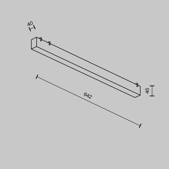Светильник светодиодный на текстильный шинопровод Maytoni Parity TR129B-24W3K-W 1300лм 24Вт CRI90