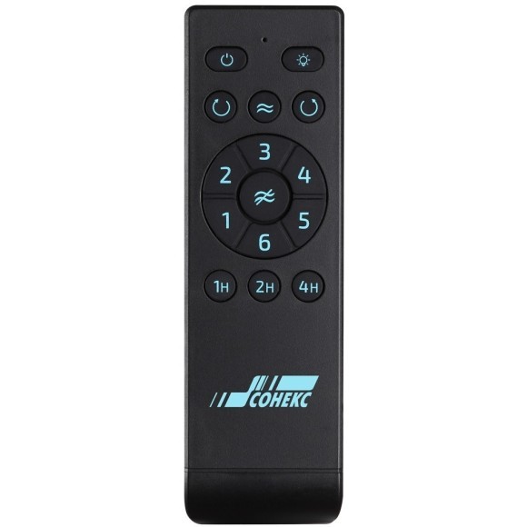 7701/24L VIVA LED SN24 Люстра-вентилятор черный LED 24Вт 3000-6000K D1220 пульт ДУ STORM