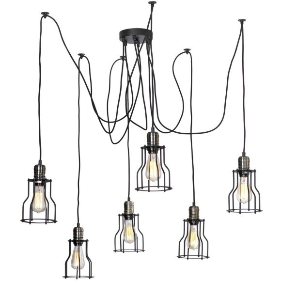 Подвесной светильник паук лофт LSP-9310 Подвесной светильник паук лофт LSP-9310