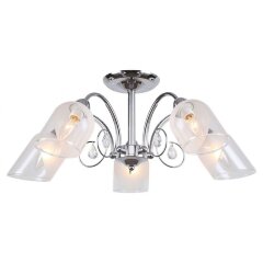 Люстра потолочная Lussole LSP-8092 APACHE IP21 под лампы 5xE14 200W