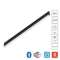 A5743PL-1BK Трековый магнитный SMART (TUYA, Алиса, Bluetooth, Wi-Fi) светодиодный светильник Arte Lamp Expert CRI90+ 2700-6000К 1050Лм 120° 20
