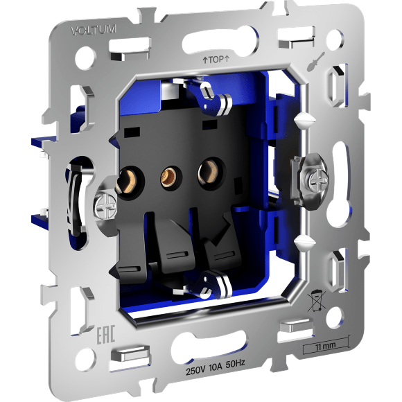 Механизм розетки с заземлением 16А, S70