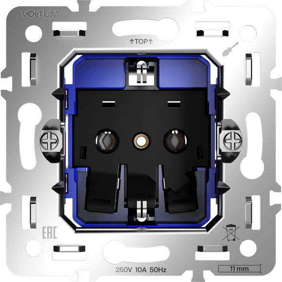 Механизм розетки с заземлением 16А, S70