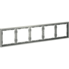 Рамка пластиковая VOLTUM S70 на 5 постов, (сталь)