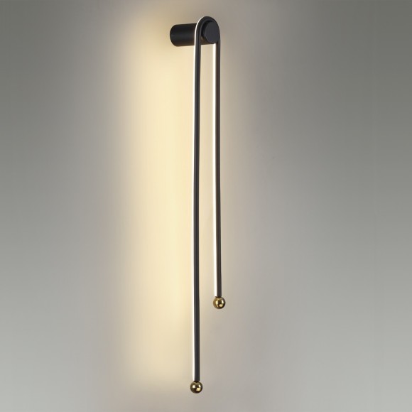 6633/18WL HIGHTECH ODL24 металл/черный/акрил Настенный светильник IP20 LED 18W 3000K 220V MEMFI