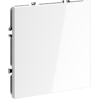 Заглушка VOLTUM S70 с суппортом, (белый глянцевый)