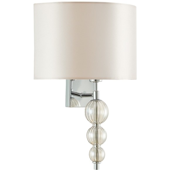 SLE105701-01 Светильник настенный Хром/Светло-бежевый E14 1*40W RAMER