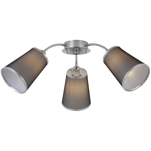 SLE103002-03 Светильник потолочный Хром/Черный E14 3*40W MALEONTE