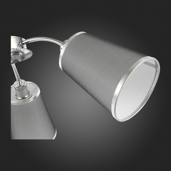 SLE103002-03 Светильник потолочный Хром/Черный E14 3*40W MALEONTE