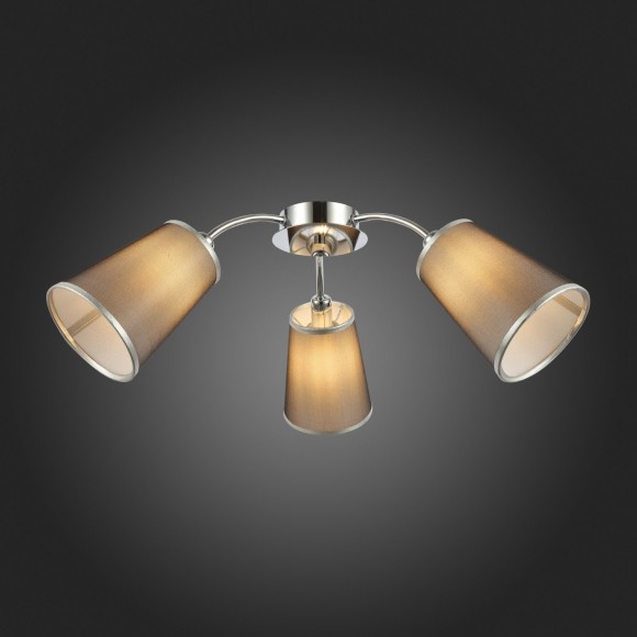 SLE103002-03 Светильник потолочный Хром/Черный E14 3*40W MALEONTE