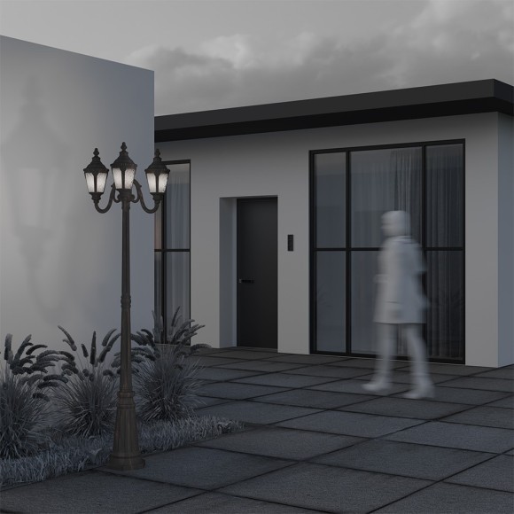 Уличный наземный светильник Maytoni O028FL-03BZ Goiri IP44 под лампы 2xE27 60W